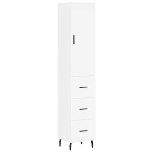 Credenza Bianca 34,5x34x180 cm in Legno Multistratocod mxl 114024