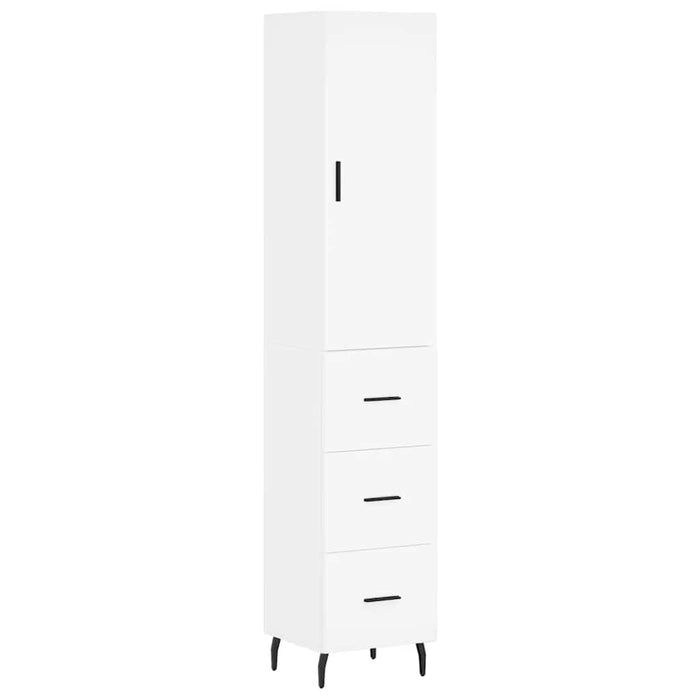 Credenza Bianca 34,5x34x180 cm in Legno Multistratocod mxl 114024