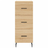 vidaXL Credenza Rovere Sonoma 34,5x34x180 cm in Legno Multistrato