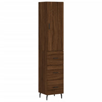 Credenza Rovere Marrone 34,5x34x180 cm in Legno Multistratocod mxl 78063