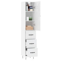 Credenza 34,5x34x180 cm in Legno Multistrato Bianco Lucido 3198883