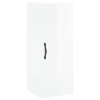 Credenza 34,5x34x180 cm in Legno Multistrato Bianco Lucido 3198883