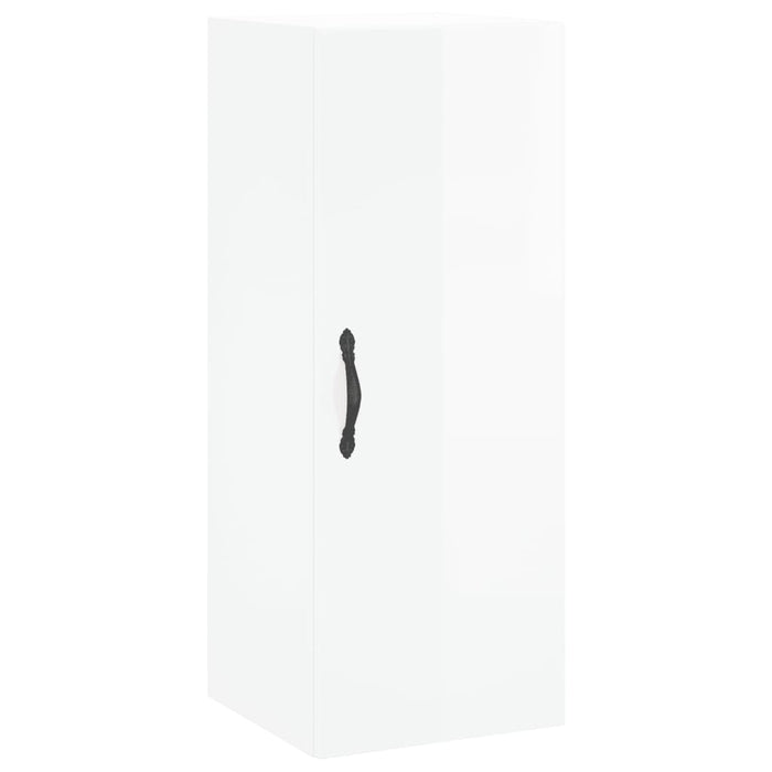 Credenza 34,5x34x180 cm in Legno Multistrato Bianco Lucido 3198883