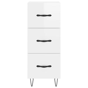 Credenza 34,5x34x180 cm in Legno Multistrato Bianco Lucido 3198883