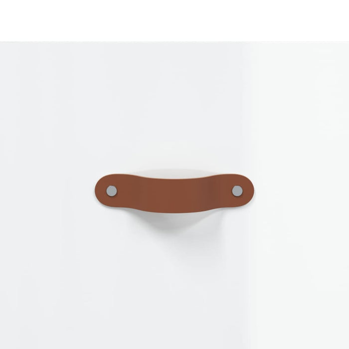 Credenza-Buffet-Armadio da cucina 34,5x34x180 cm in Legno Multistrato Bianco Lucido 191153