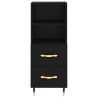 Credenza Nera 34,5x34x180 cm in Legno Multistrato 3198898