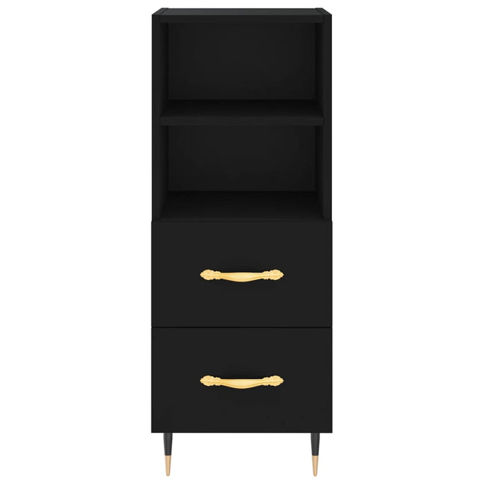 Credenza Nera 34,5x34x180 cm in Legno Multistrato 3198898
