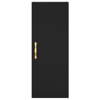 Credenza Nera 34,5x34x180 cm in Legno Multistrato 3198898