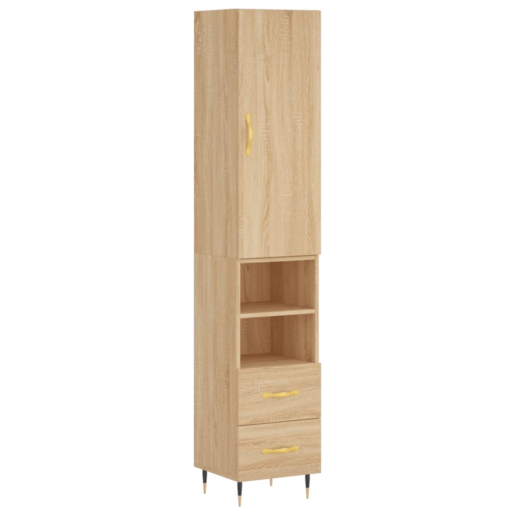 Credenza Rovere Sonoma 34,5x34x180 cm in Legno Multistrato 3198900