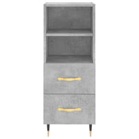 Credenza Grigio Cemento 34,5x34x180 cm in Legno Multistrato 3198901