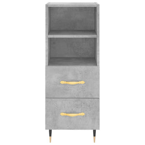 Credenza-Buffet-Armadio da cucina Grigio Cemento 34,5x34x180 cm in Legno Multistrato 443595