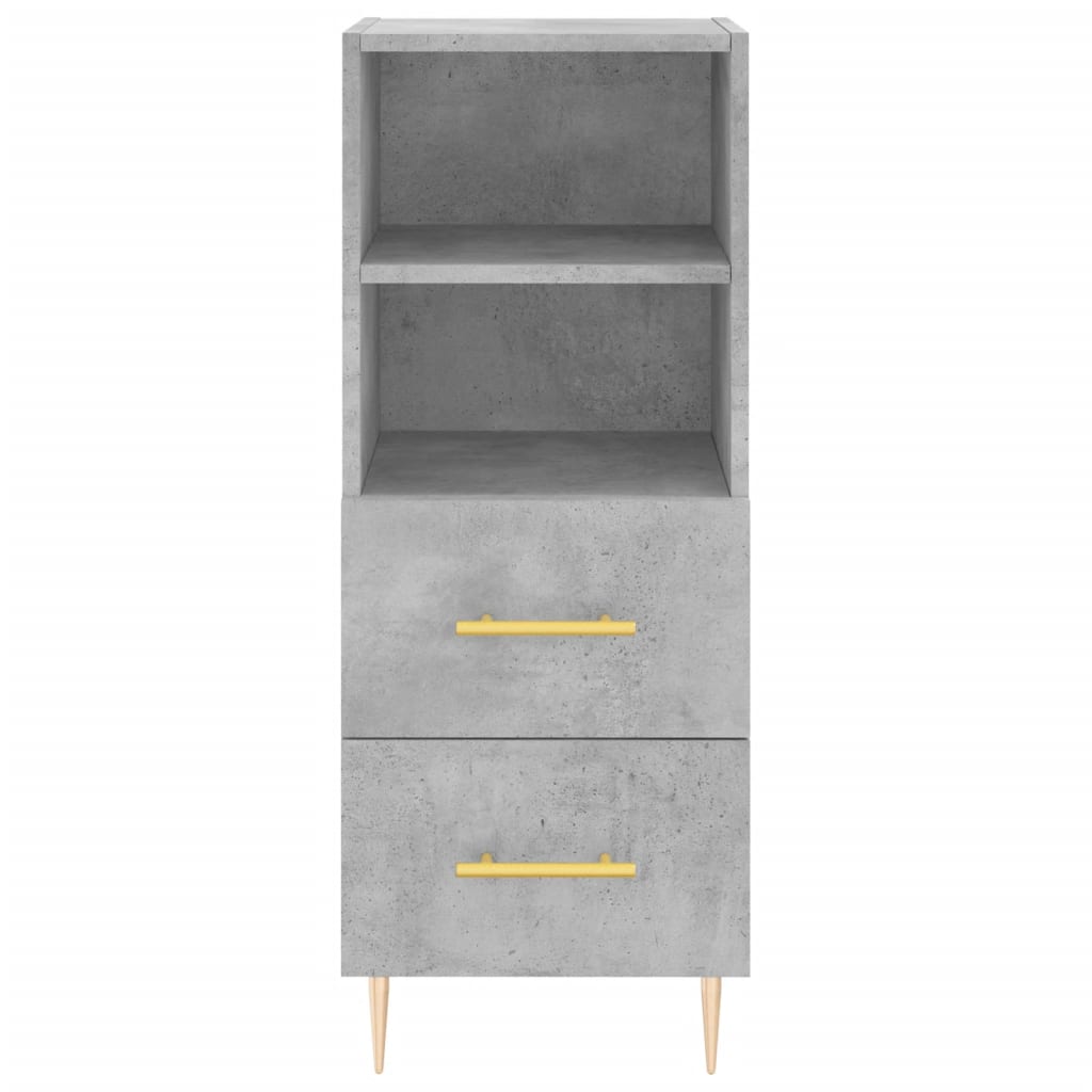Credenza cassettiera mobile contenitore organizer cucina soggiorno salotto alto 345 x 34 x 180 cm legno ingegnerizzato grigio 02_0034369