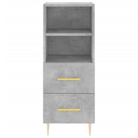 Credenza cassettiera mobile contenitore organizer cucina soggiorno salotto alto 345 x 34 x 180 cm legno ingegnerizzato grigio 02_0034369