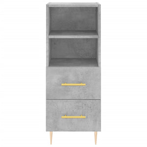 Credenza cassettiera mobile contenitore organizer cucina soggiorno salotto alto 345 x 34 x 180 cm legno ingegnerizzato grigio 02_0034369