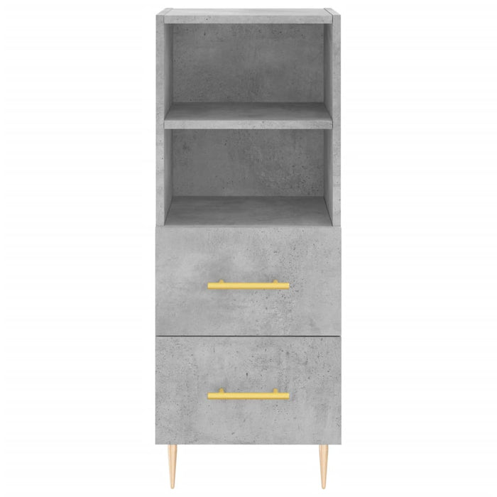 Credenza cassettiera mobile contenitore organizer cucina soggiorno salotto alto 345 x 34 x 180 cm legno ingegnerizzato grigio 02_0034369