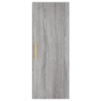vidaXL Credenza Grigio Sonoma 34,5x34x180 cm in Legno Multistrato