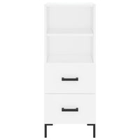 Credenza-Buffet-Armadio da cucina Bianca 34,5x34x180 cm in Legno Multistrato 791562