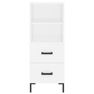 Credenza-Buffet-Armadio da cucina Bianca 34,5x34x180 cm in Legno Multistrato 791562