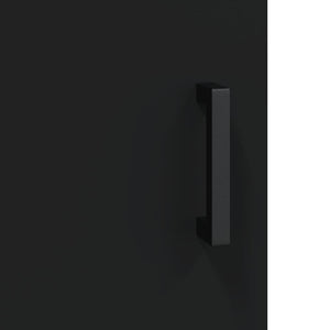 Credenza Nera 34,5x34x180 cm in Legno Multistrato 3198914