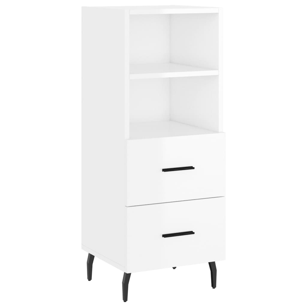 Credenza 34,5x34x180 cm in Legno Multistrato Bianco Lucido 3198931