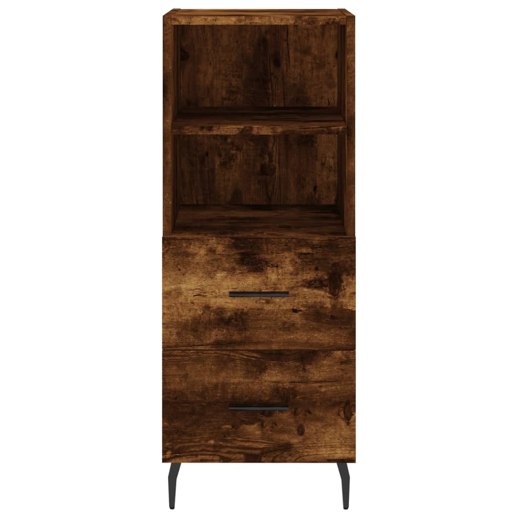 Credenza Rovere Fumo 34,5x34x180 cm in Legno Multistrato 3198934