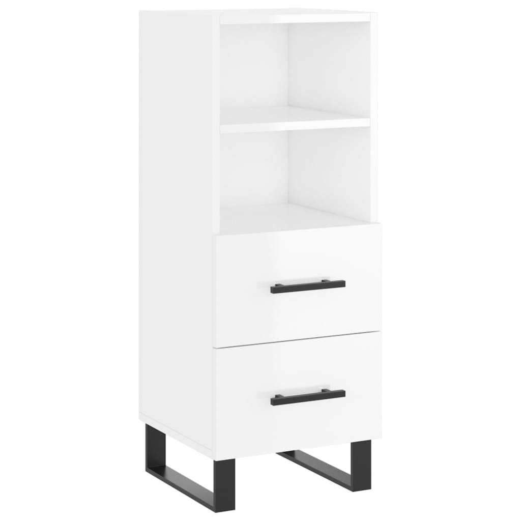 Credenza 34,5x34x180 cm in Legno Multistrato Bianco Lucido 3198939