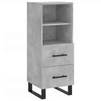 Credenza Grigio Cemento 34,5x34x180 cm in Legno Multistrato 3198941