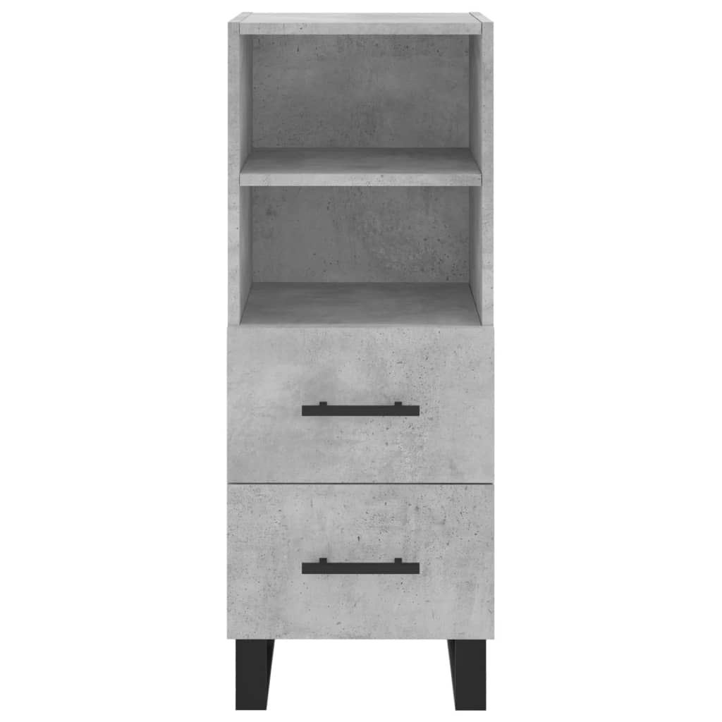 Credenza cassettiera mobile contenitore organizer cucina soggiorno salotto alto 345 x 34 x 180 cm legno ingegnerizzato grigio 02_0034419
