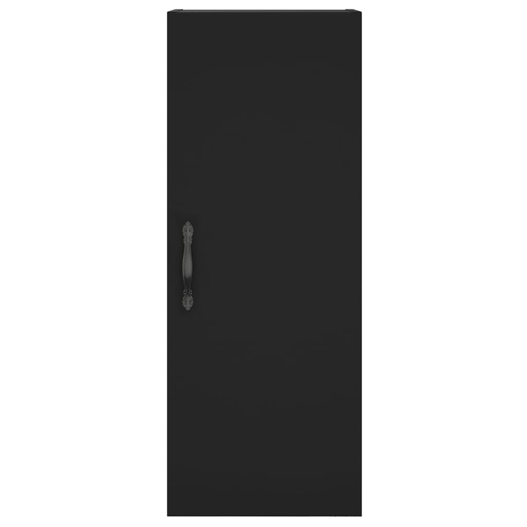 Credenza Nera 34,5x34x180 cm in Legno Multistrato 3198946