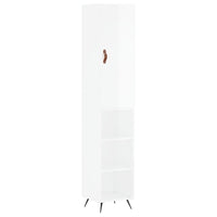 Credenza 34,5x34x180 cm in Legno Multistrato Bianco Lucido 3198955