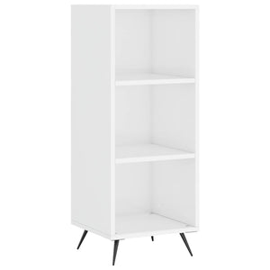 Credenza-Buffet-Armadio da cucina 34,5x34x180 cm in Legno Multistrato Bianco Lucido 280529