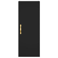 Credenza Nera 34,5x34x180 cm in Legno Multistrato 3198962