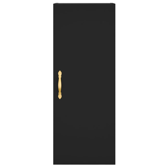 Credenza Nera 34,5x34x180 cm in Legno Multistrato 3198962