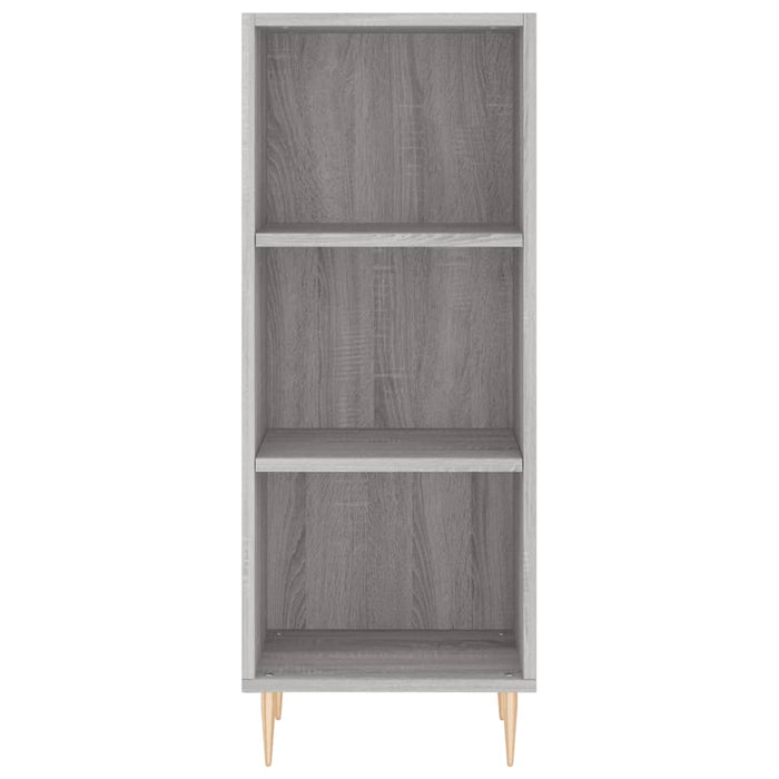 Credenza-Buffet-Armadio da cucina Grigio Sonoma 34,5x34x180 cm in Legno Multistrato 676852