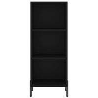 Credenza Nera 34,5x34x180 cm in Legno Multistrato 3198986