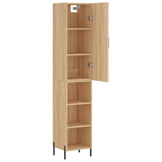 Credenza cassettiera mobile contenitore organizer cucina soggiorno salotto alto sonoma 345 x 34 x 180 cm legno ingegnerizzato marrone 02_0034046