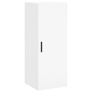 vidaXL Credenza Bianca 34,5x34x180 cm in Legno Multistrato