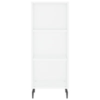 vidaXL Credenza Bianca 34,5x34x180 cm in Legno Multistrato