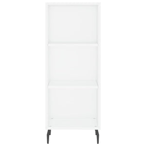 vidaXL Credenza Bianca 34,5x34x180 cm in Legno Multistrato