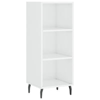 Credenza 34,5x34x180 cm in Legno Multistrato Bianco Lucido 3198995