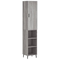 Credenza Grigio Sonoma 34,5x34x180 cm in Legno Multistrato 3198999