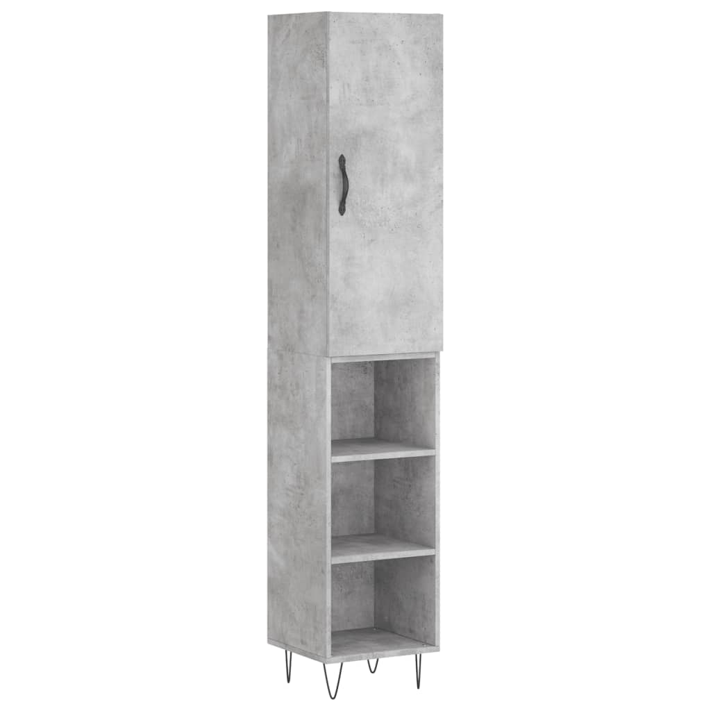 Credenza cassettiera mobile contenitore organizer cucina soggiorno salotto alto 345 x 34 x 180 cm legno ingegnerizzato grigio 02_0034292