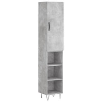 Credenza cassettiera mobile contenitore organizer cucina soggiorno salotto alto 345 x 34 x 180 cm legno ingegnerizzato grigio 02_0034292