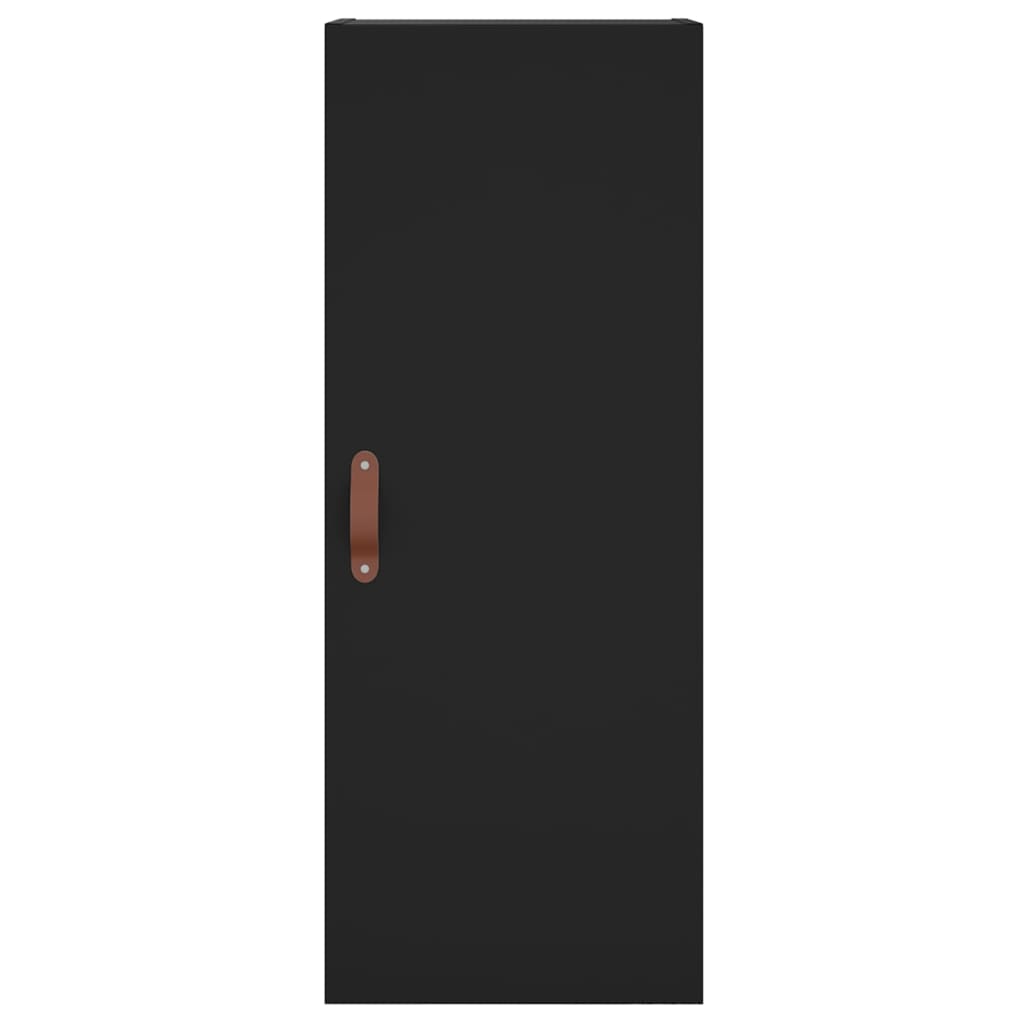 Credenza Nera 34,5x34x180 cm in Legno Multistrato 3199018