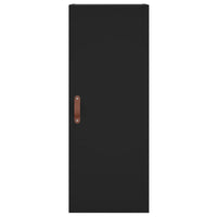 Credenza Nera 34,5x34x180 cm in Legno Multistrato 3199018