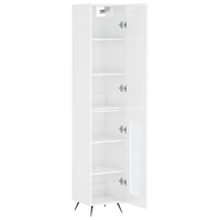 Credenza 34,5x34x180 cm in Legno Multistrato Bianco Lucido 3199019