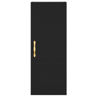 Credenza Nera 34,5x34x180 cm in Legno Multistrato 3199026