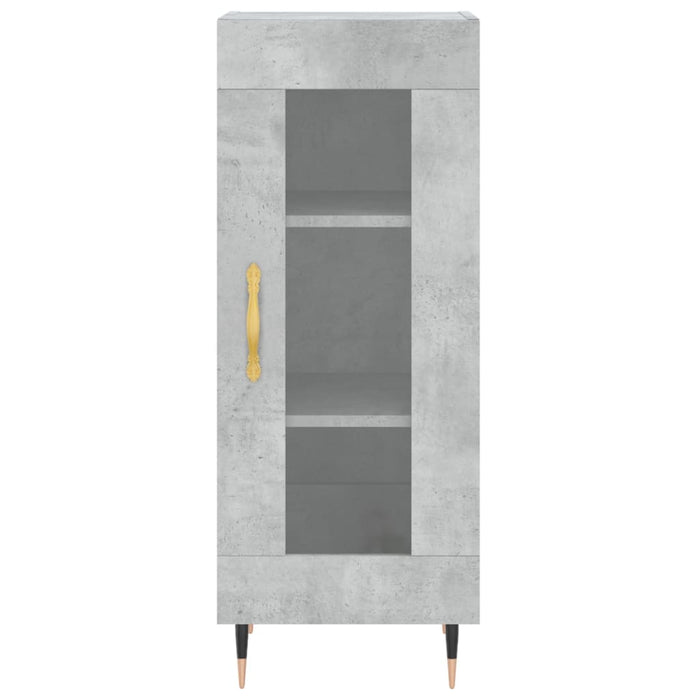 Credenza Grigio Cemento 34,5x34x180 cm in Legno Multistrato 3199029