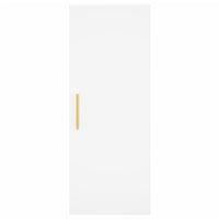 Credenza Bianca 34,5x34x180 cm in Legno Multistrato 3199033