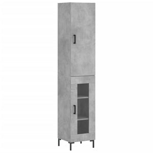 Credenza Grigio Cemento 34,5x34x180 cm in Legno Multistratocod mxl 126112